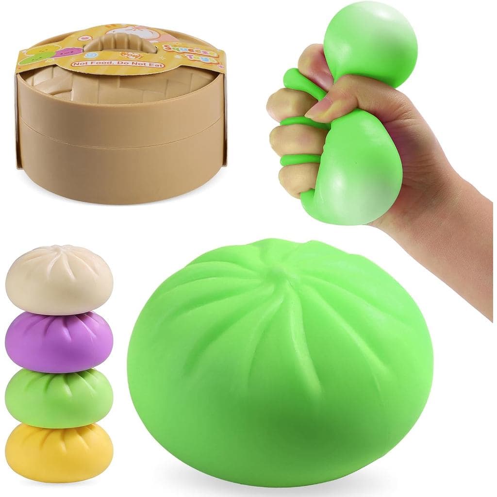 Caixa Misteriosa de Squishies de Dumpling, Bolas Anti-estresse de Squishies de Dumpling Misteriosos para Crianças e Adul