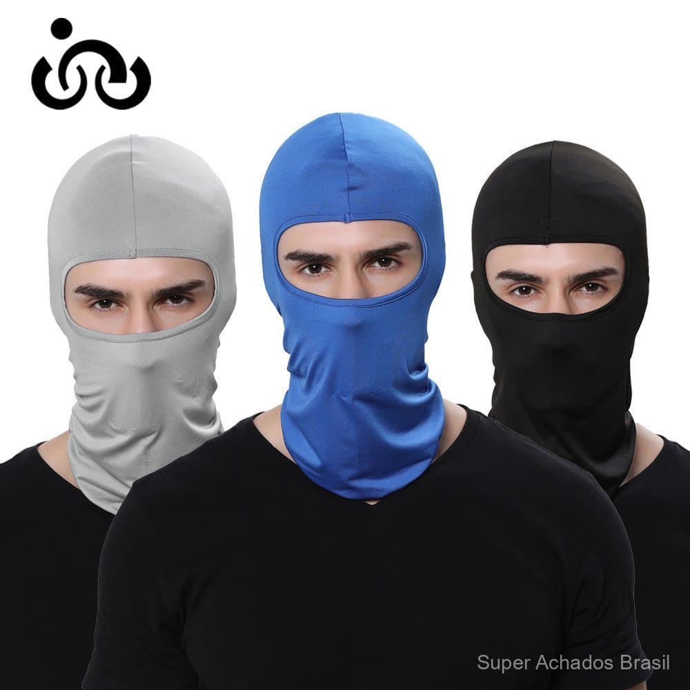 TEST-Máscara Protetora Facial de Seda de Leite Lycra Macia para Ciclismo ao Ar Livre, Bicicleta, Motocicleta, à Prova de