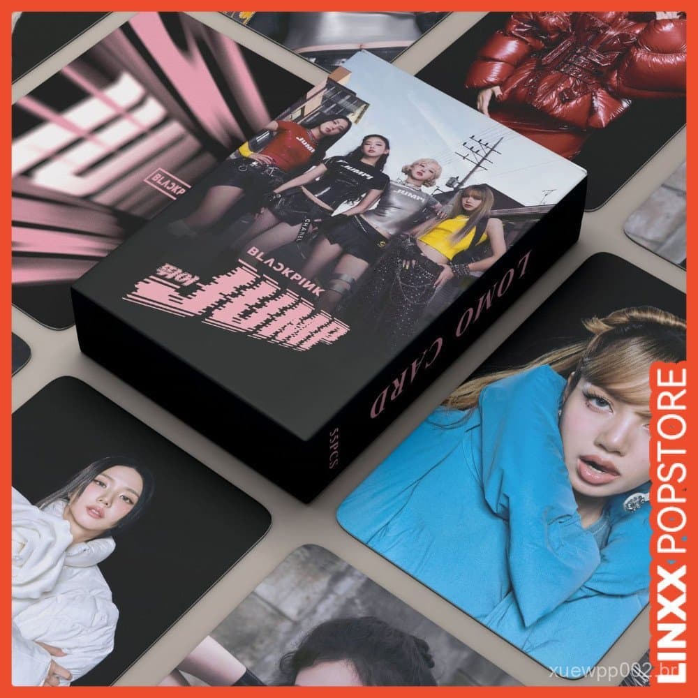 LINXX 55pcs Blackpink Concert JUMP Cartões Lomo Holográficos De 3 Polegadas HD Fotos De Coleção De Fãs Mercadoria Presen