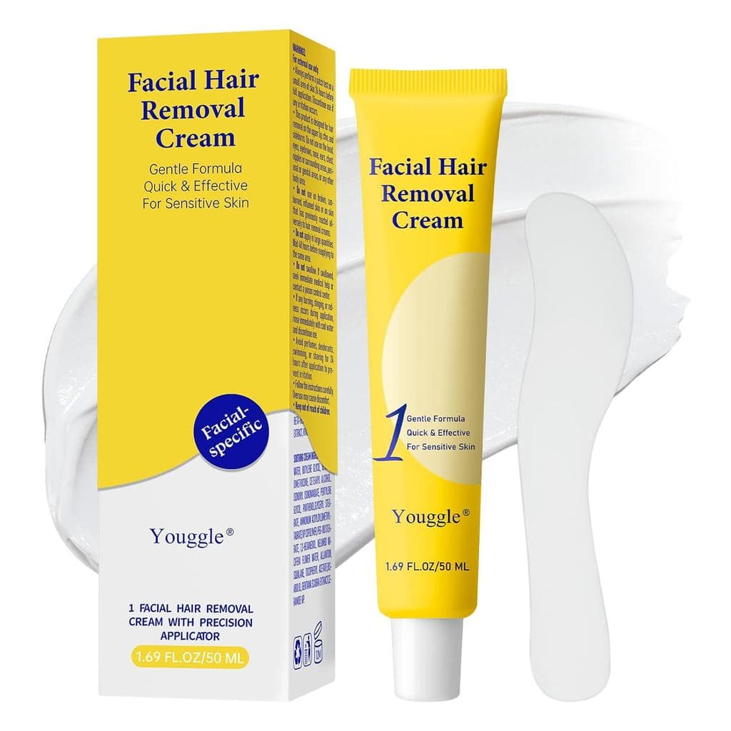 Remoção de Pelos Faciais para Mulheres, Creme Depilatório Indolor e Suave |   Chin |   Lábio Superior |   Cheeks para Pe