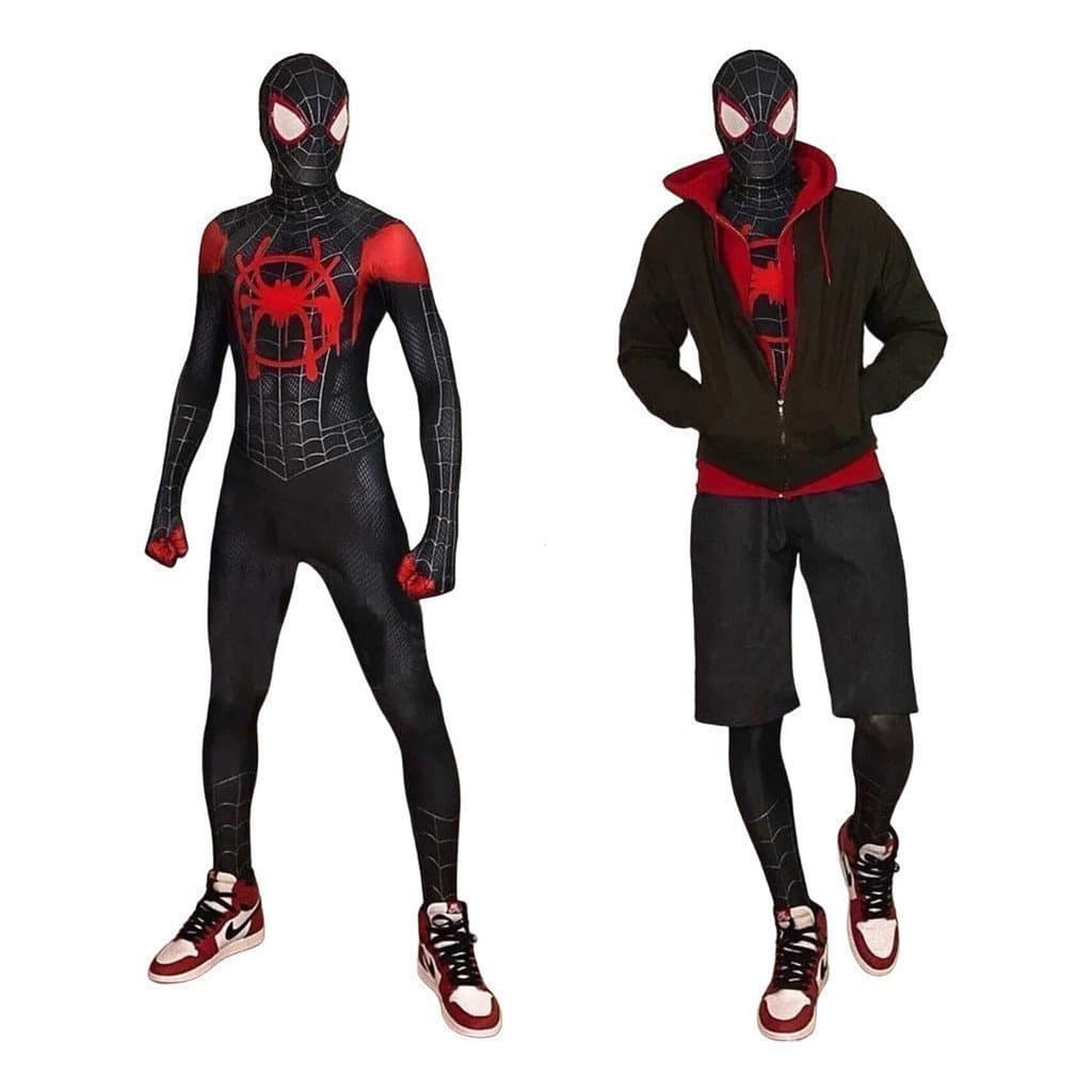 Fantasia de Cosplay com Lentes de Miles Morales do Filme Homem-Aranha: No Universo Aranha VZ55 YFIR DPIU