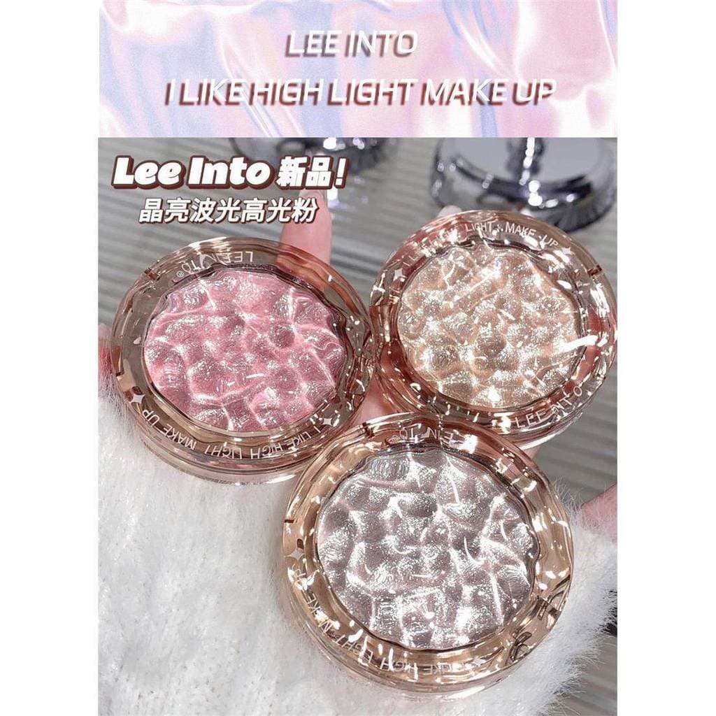 Leento cristal brilhante onda brilho alto brilho em pó pérola fino Glitter iluminar segurar maquiagem não-voador rosa co