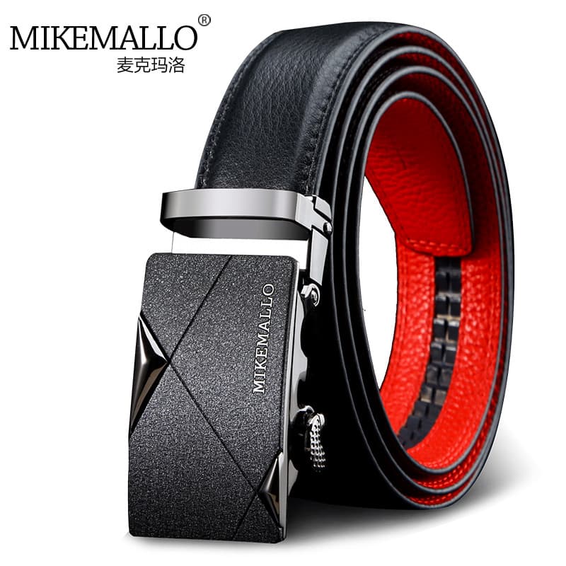 Benming ano vermelho cinto de couro masculino fivela automática cinto ano do cavalo casamento cinto vermelho versão core
