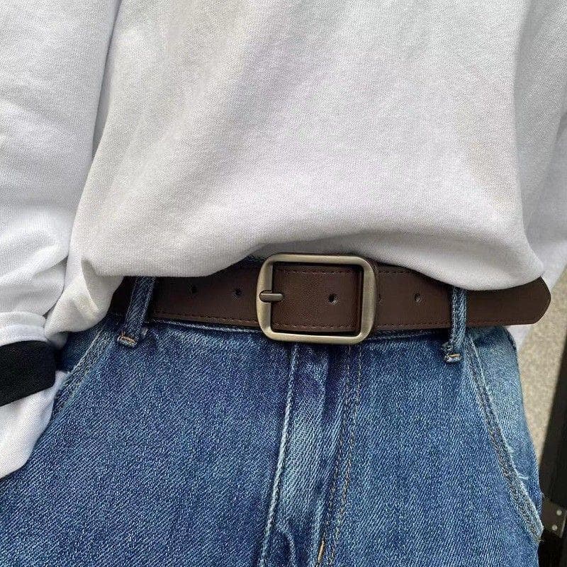 cinto masculino cinto cowboy country masculino Pin fivela cinto unissex versão coreana ins Jeans jovens estu