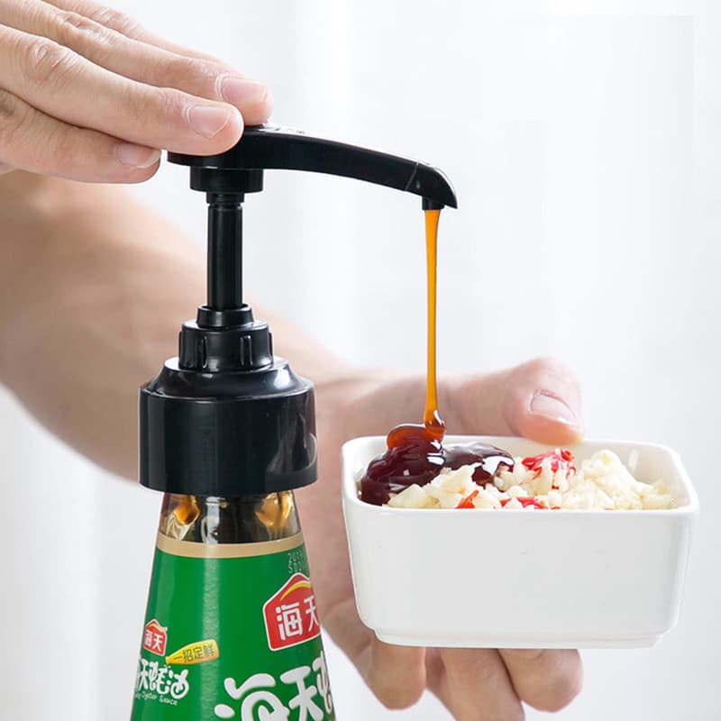 Cozinha molho de ostra garrafa imprensa bico bomba cabeça Presser consumo óleo doméstico espremer molho ostra ferramenta