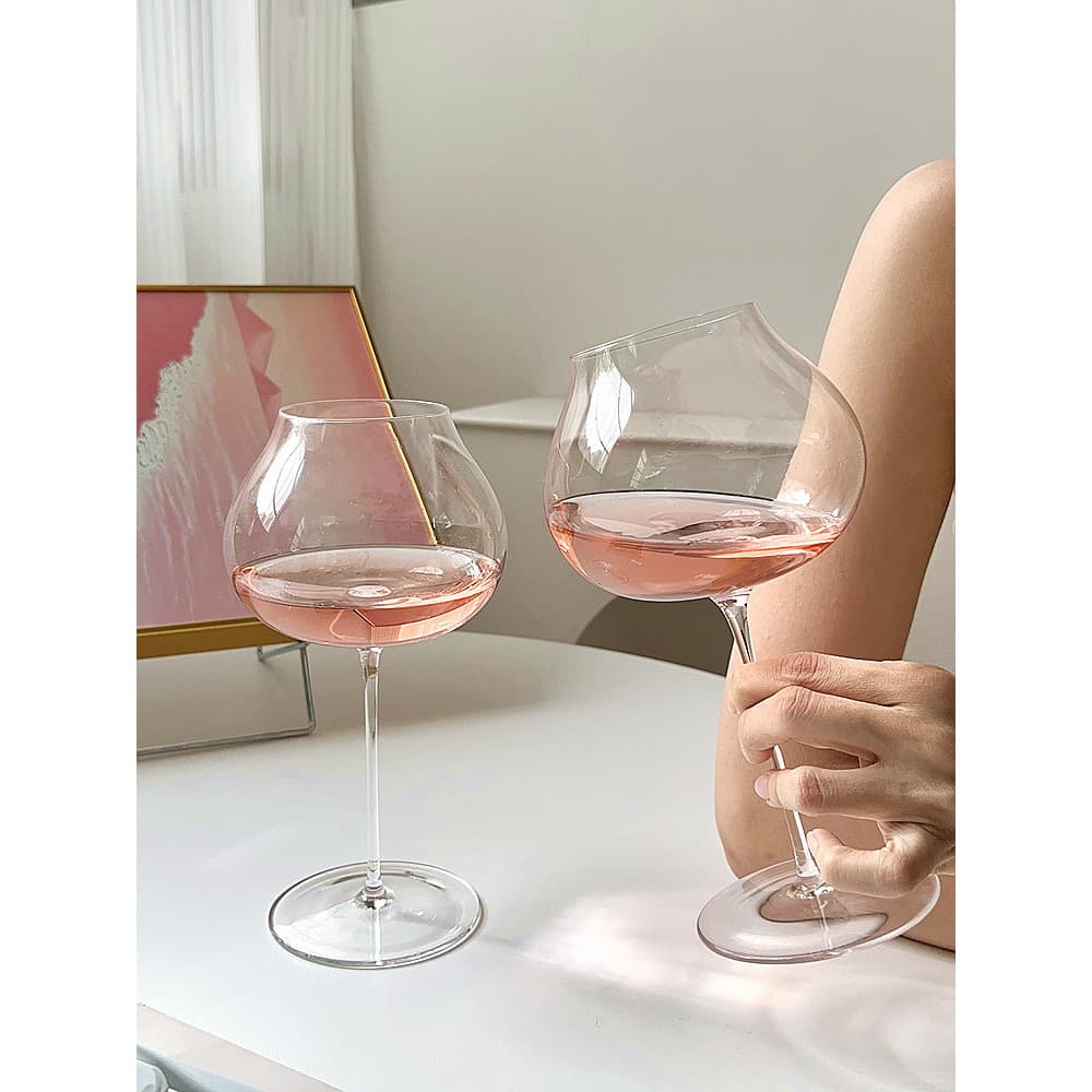 Vidro sensorial sensorial mesmo estilo borgonha copo de vinho tinto haste fina copo de vinho copo de vinho de vidro