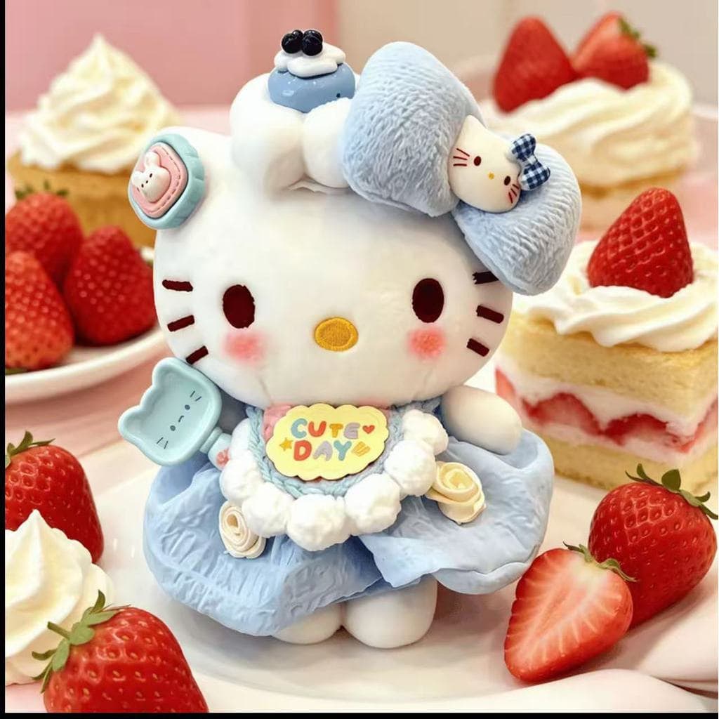 [Genuine HelloKitty] Boneca de pelúcia com pingente de bolsa Little Chef kt