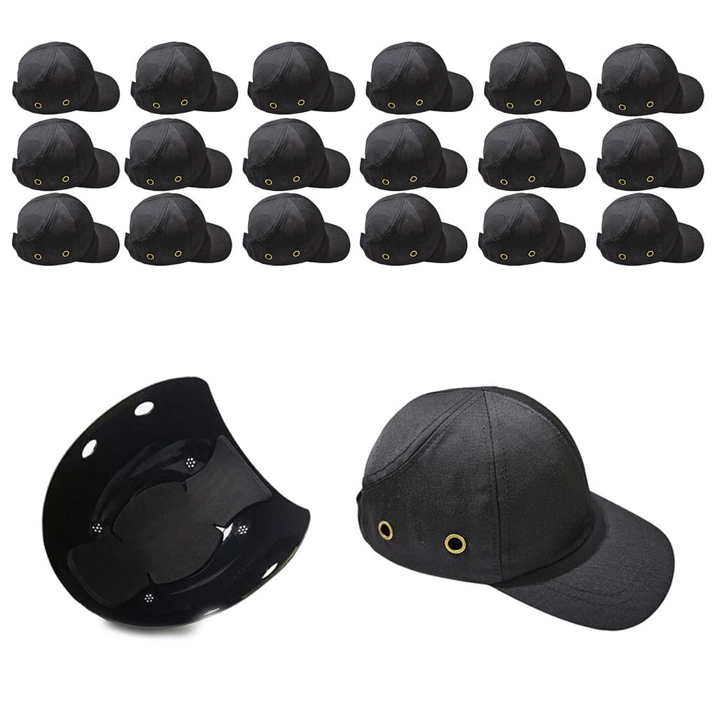 Bone com Capacete EPI Kit 18 Uni Obra Seguranca do Trabalho Casquete Reparo Construcao Oficina Protecao