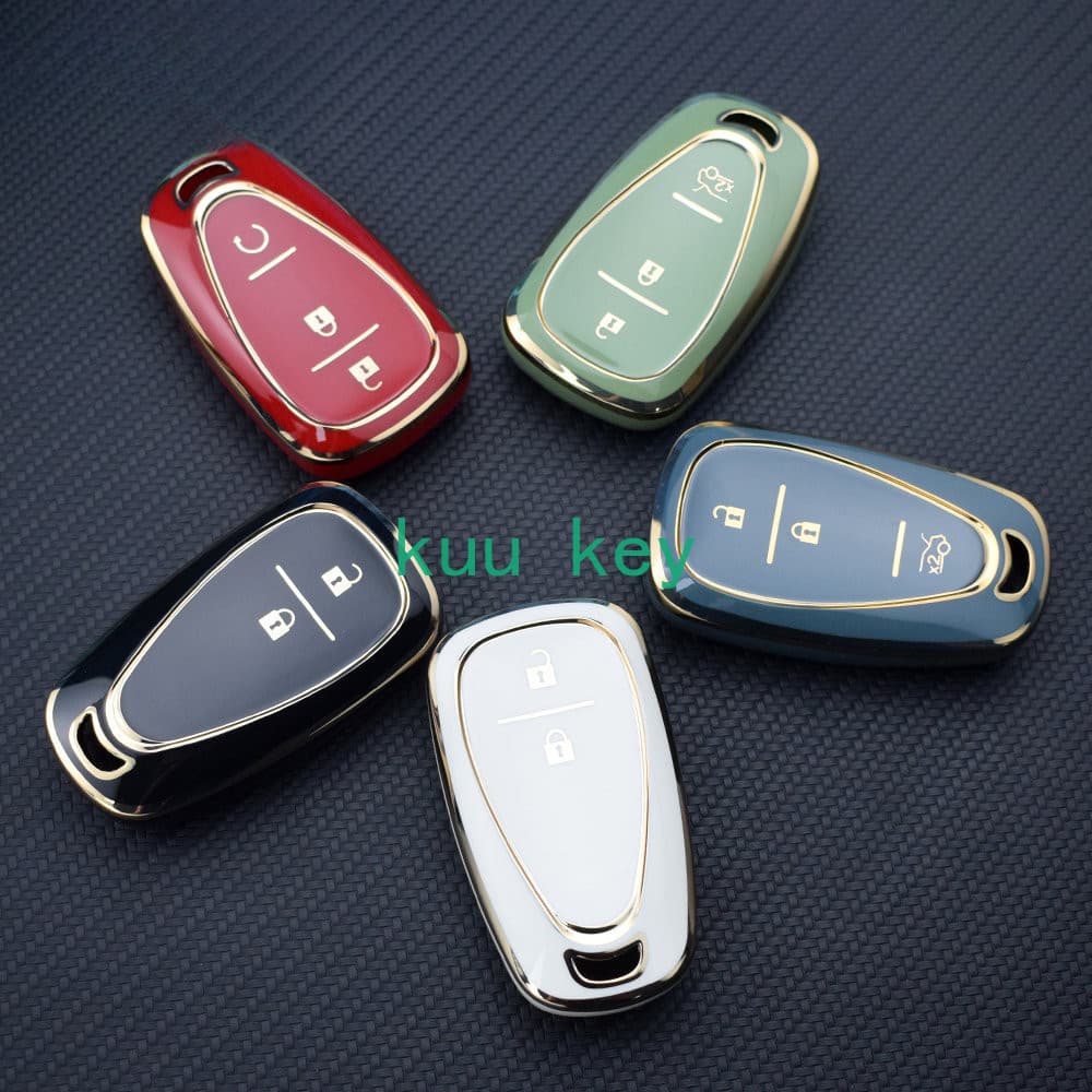 Capa de TPU para Chave de Carro para Chevrolet Cruze Spark Sonic Camaro Volt Trax Malibu Onix Equinox Orlando INPR JOFV