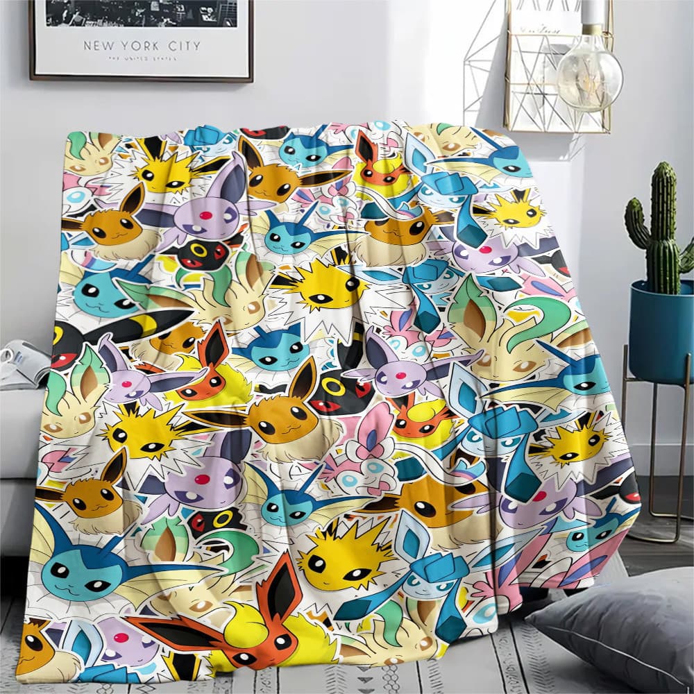 Cobertor Pokémon Dos Desenhos Animados Sala De Estar Quarto Decoração De Casa De Cama Macio E Confortável