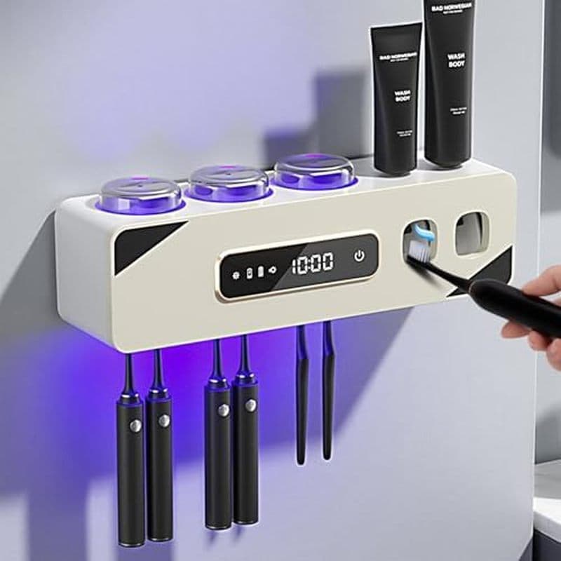 Distribuidor Automático De Pasta De Dente , Suportes De Escova De Dentes Recarregáveis Para Banheiros , Suporte Elétrica