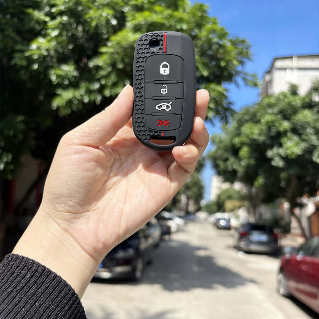 Para Fiat Argo Toro Cronos 2023 Capa de Silicone para Chave Porta-Chaves Acessórios para Chaves de Carro UDBG