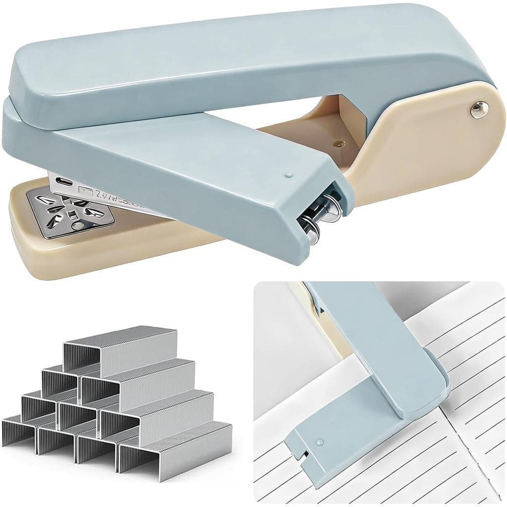 360 °   Grampeador de Mesa Giratório com 1000 Grampos Padrão de 1", Grampeador de Braço Oscilante de Alta Resistência co