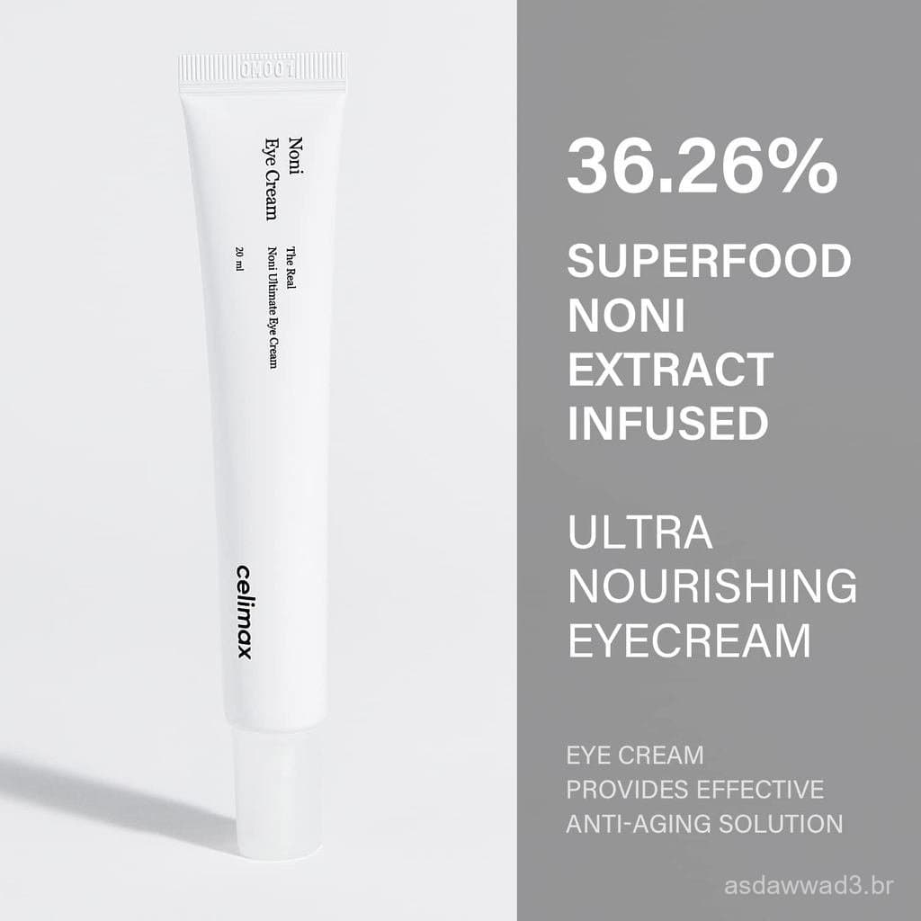 celimax RealNoniEye | com Extrato de Noni e Bakuchiol (Retinol), Antienvelhecimento, Para Rugas, Pés de Galinha e Olheir