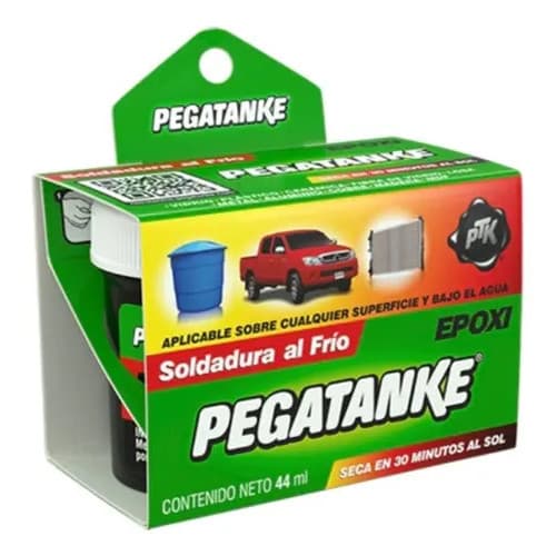Pegatanke Cola Epoxi Solda Alta Preta Super Temperatura 43g