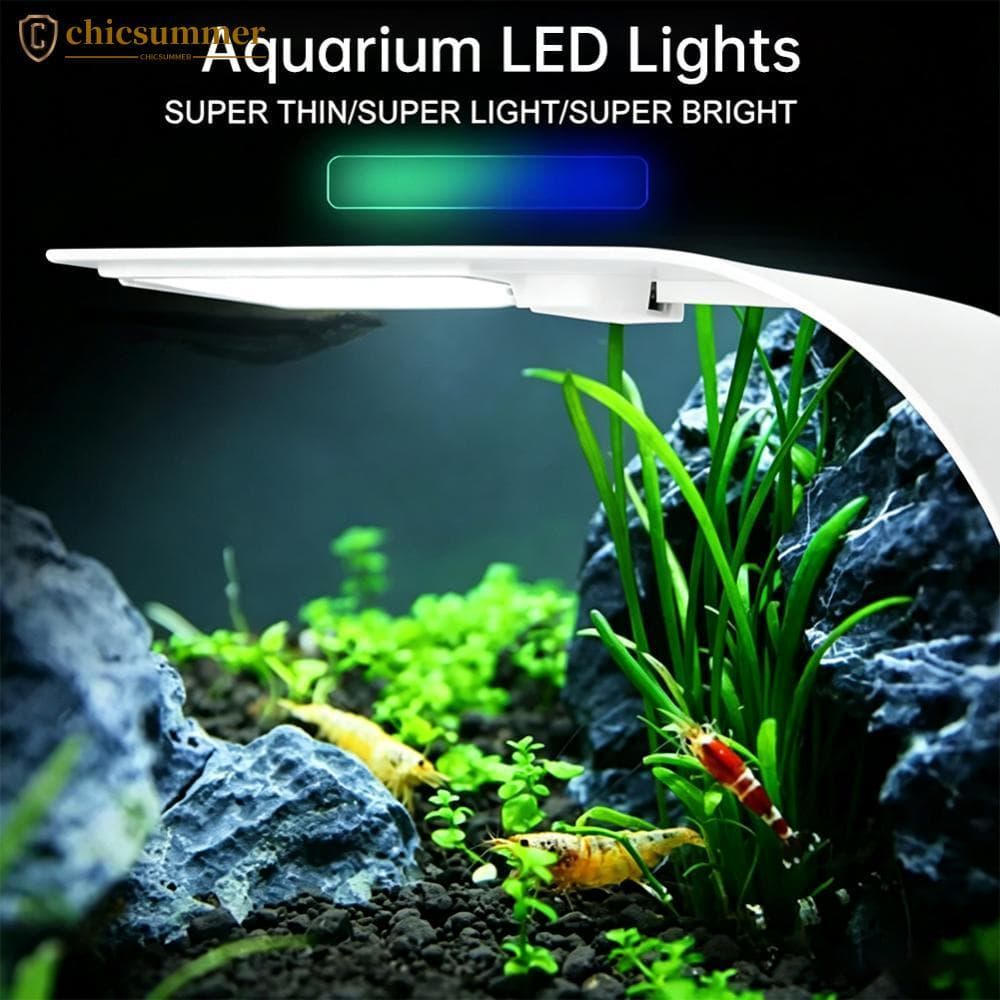 CHICSUMMER 1Pc USB Clip On Luz De Aquário LED À Prova D'água 3 Modos De Iluminação Eficiente De Energia Ajustável Para Á