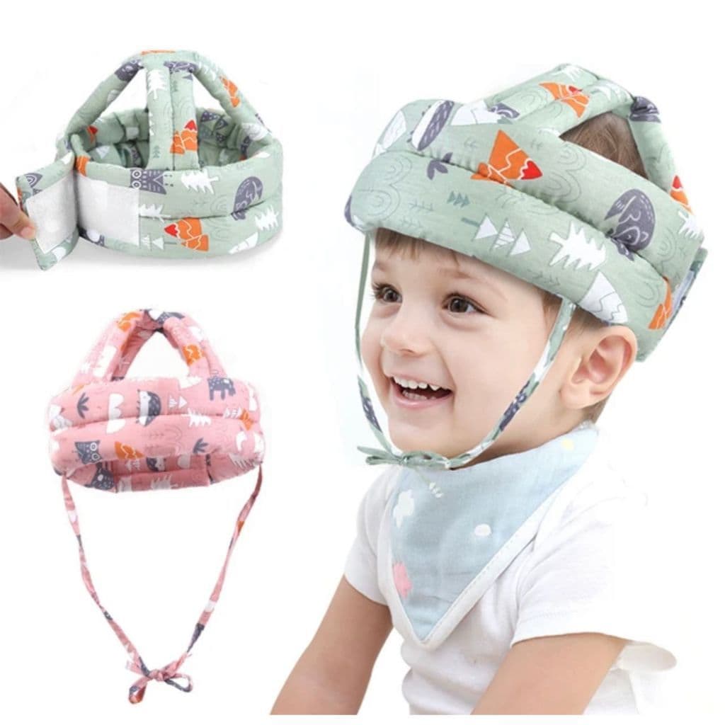 Capacete Protetor De Cabeça Infantil Com Tamanho Ajustável Para Bebês Engatinhar Primeiros Passos