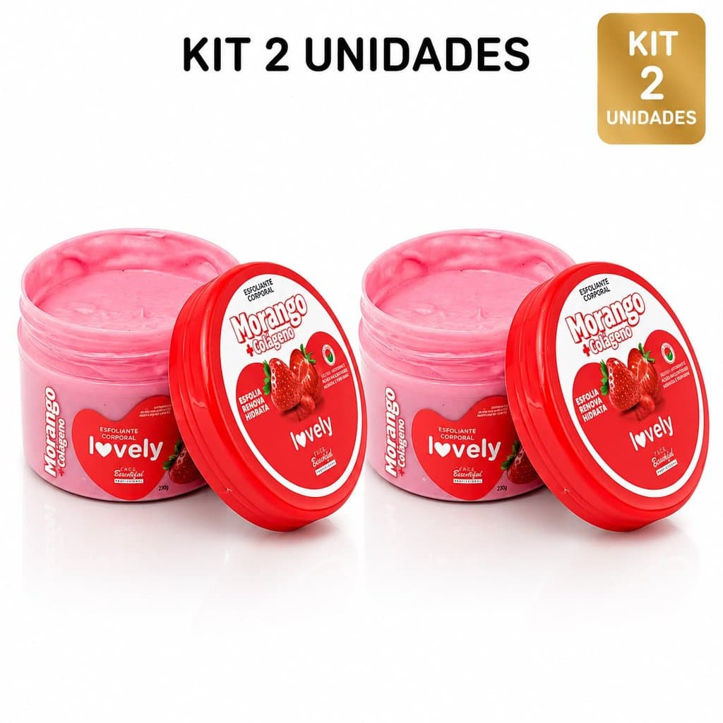 Kit 2 Esfoliante Corporal Frutas Todos os Tipos de Pele Esfolianção Profunda Macia e Hidratada 280g - Face Beautiful