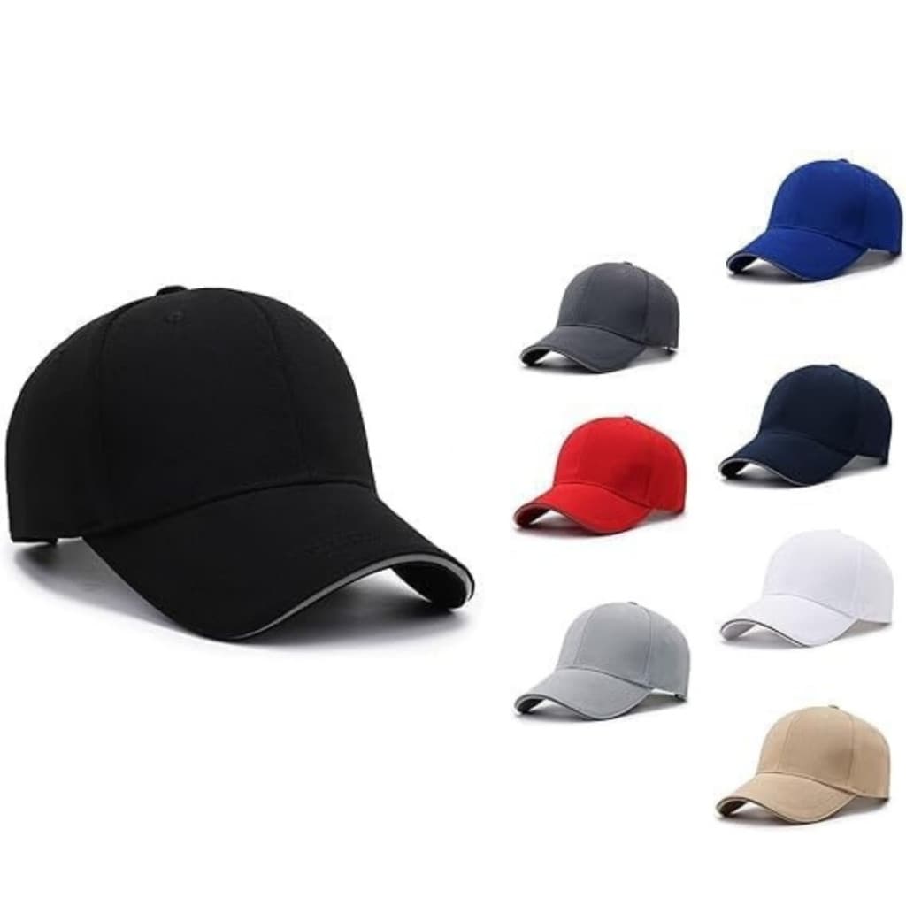Boné Casual Unissex Básico com Aba Curva Ajustável para Adultos L1LB