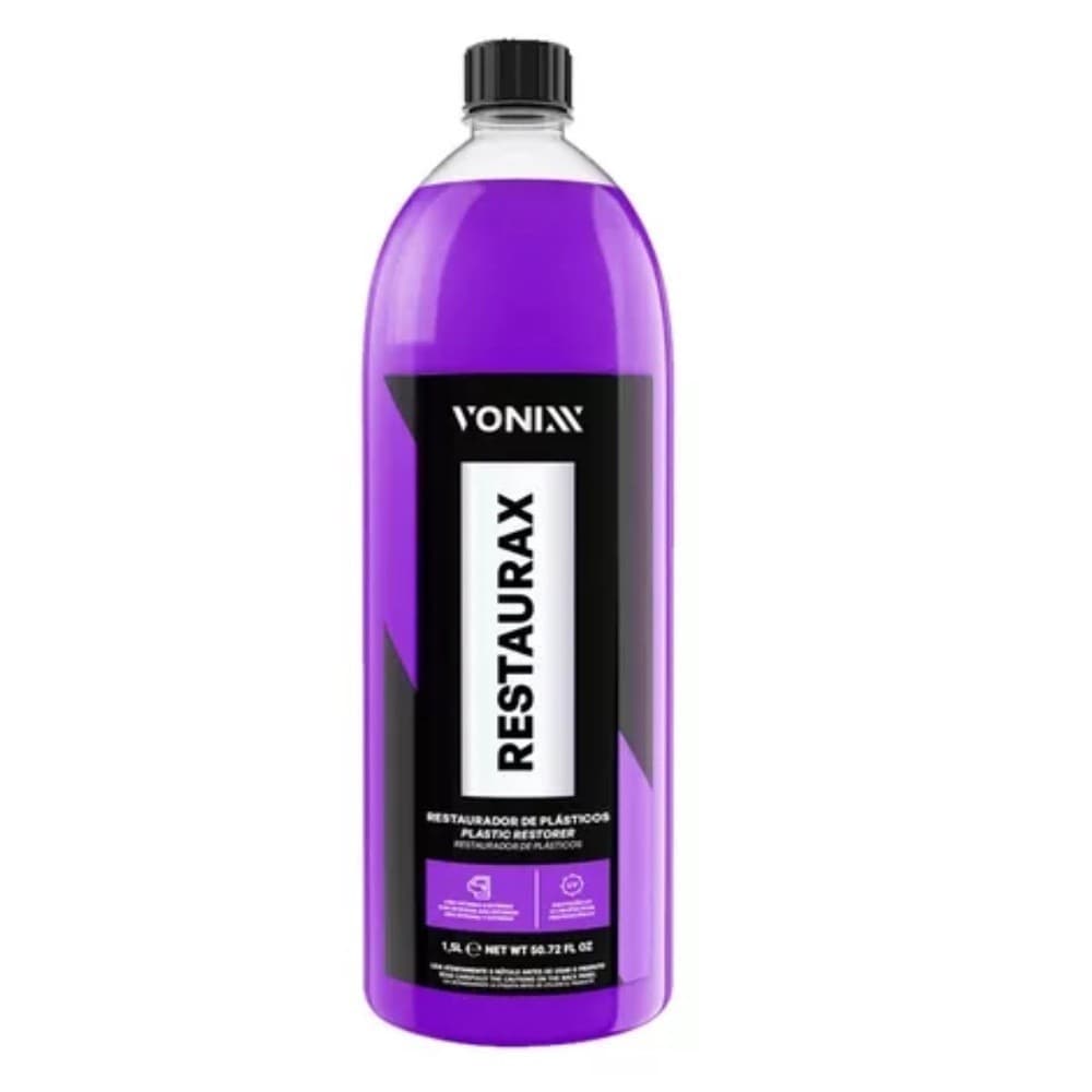 Restaurax Vonixx -Restaurador Plásticos Automotivo Renova Protege e Dá Brilho para Para-choques Painéis e Borrachas