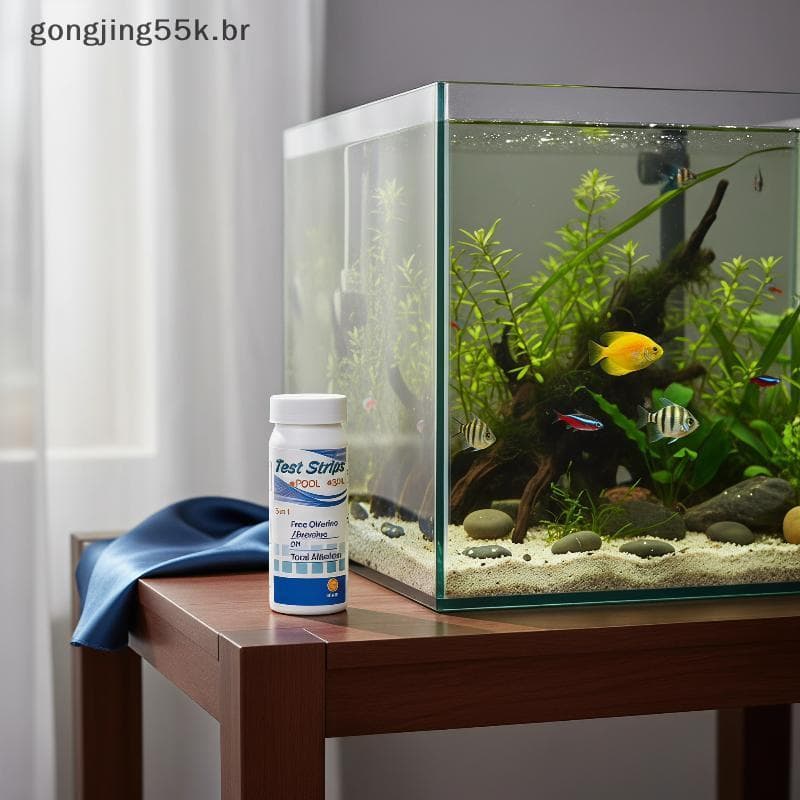 gon Tiras De Teste De Água Para Aquário , 100 Peças , Kit De Detecção De Qualidade Segura E Não Tóxica Tanque De Peixes
