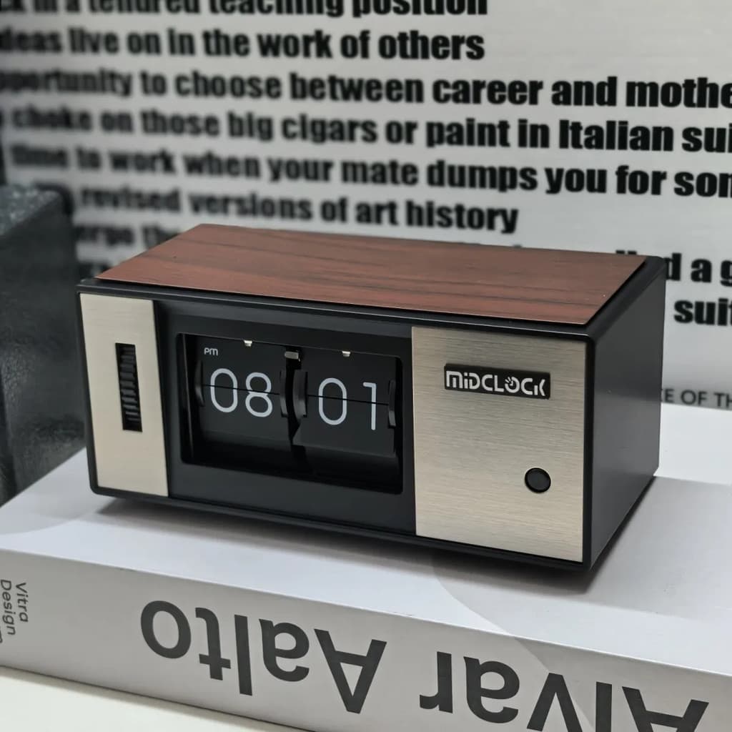 Criativo página automática flip relógio mecânico relógio de mesa influenciador Desktop página do computador flip Stu