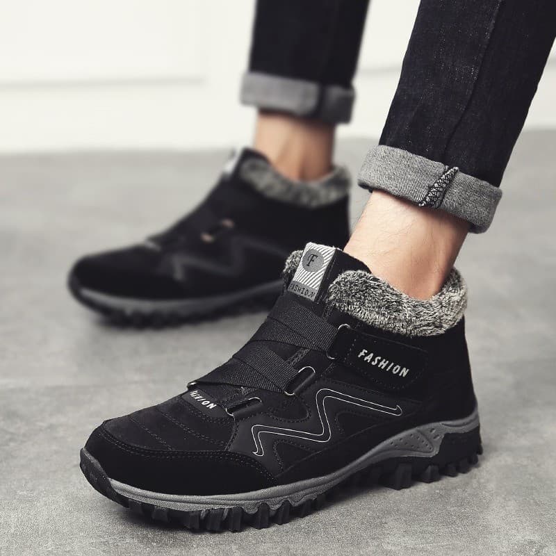 Novos Sapatos De Neve Quentes Antiderrapantes Femininos Confortáveis Caminhada De Cano Baixo