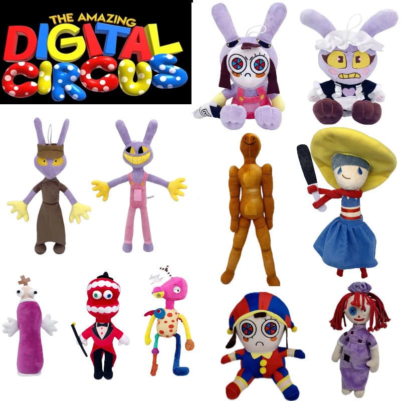 O Incrível Circo Digital Abel Plush jax pomni Presente Popular The Amazing Digital Circus NIYN Z8VZ