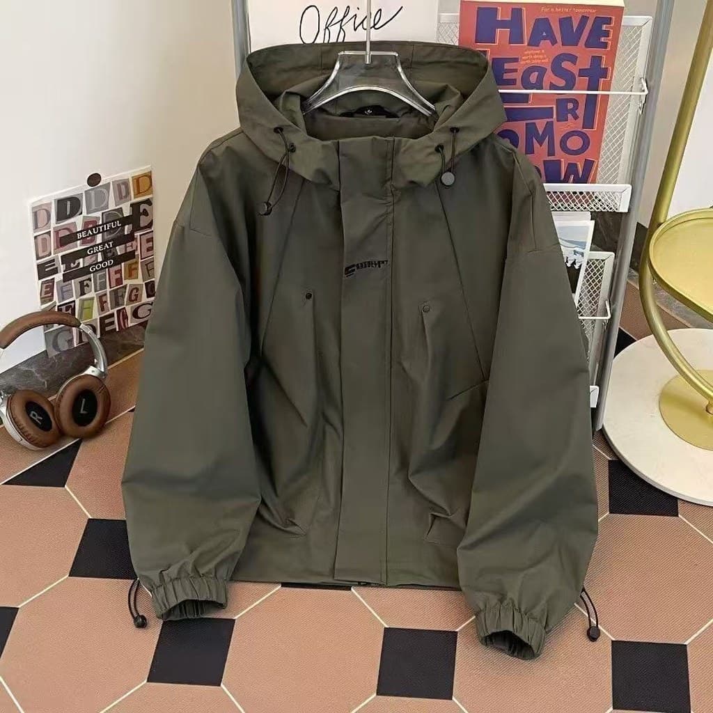 CHONGFENGYI/Americana Funcional Workwear Jaqueta Masculina Primavera Outono Jaqueta Casual Na Moda Casal Solto#CHONGFENG