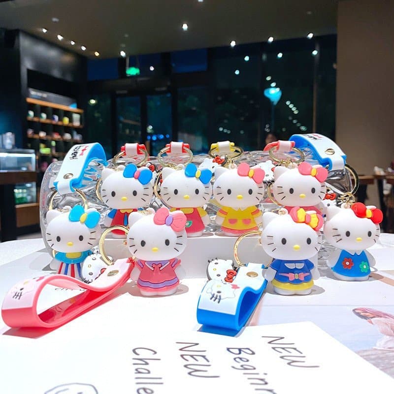 Chaveiro da Série KT Cat Dress up, Boneco Fofo de Casal, Chaveiro para Carro, Pingente para Bolsa