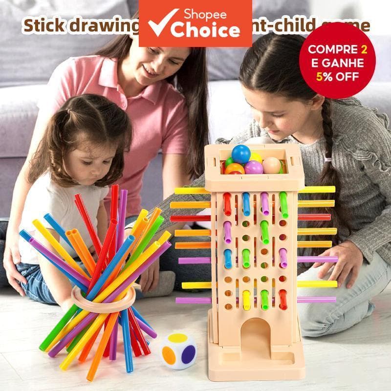 Jogo Montessori de Tabuleiro de Madeira, Multiplayer para Crianças 3-8 anos, Educativo de Matemática, Brinquedo de