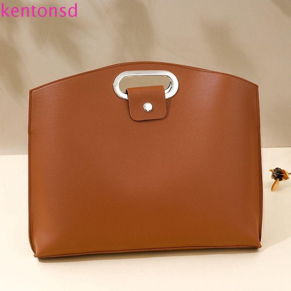 Bolsa Para Computador KENTONSD , Sacola Documentos De Escritório Em PU De Cor Sólida , Laptop De Arquivo De Grande Capac