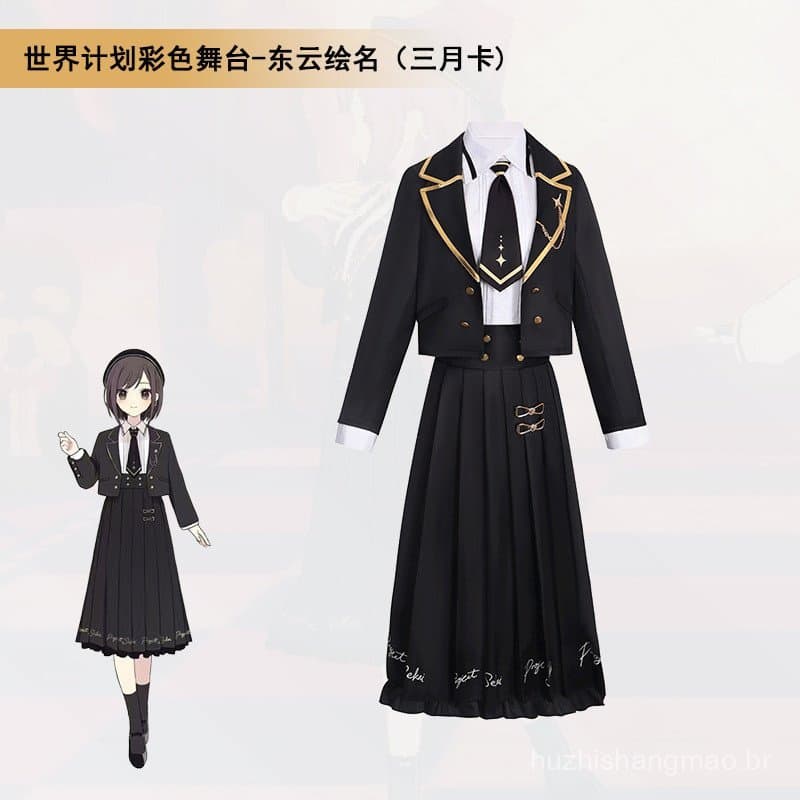 Pjsk Project SEKAI COLORFUL STAGE Feat Hatsune Miku Cosplay Shinonome Ena Cartão de Três Meses Personagem de Anime e Ani