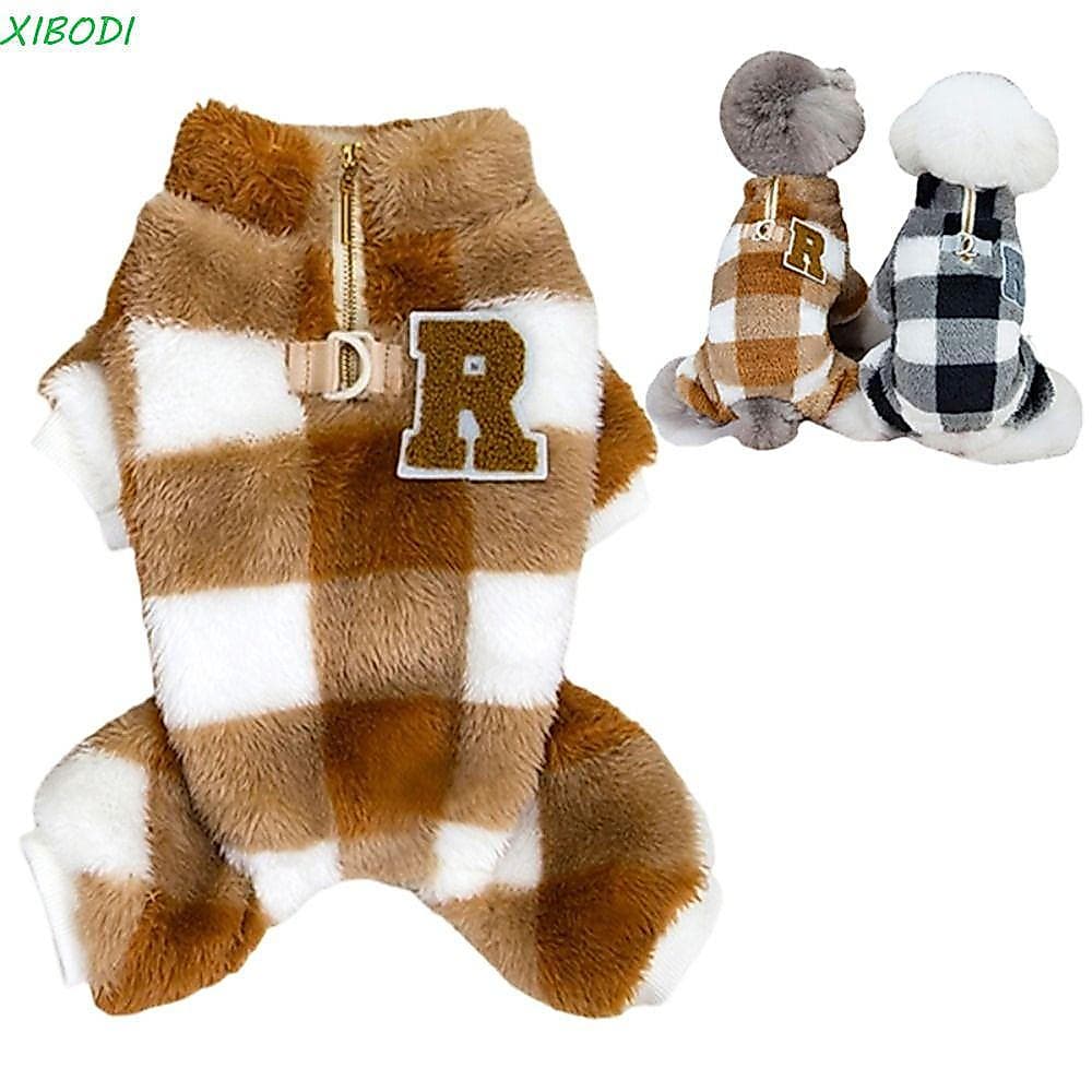 Macacão Para Cachorro XIBODI , Roupas Quentes E Confortáveis , Pijama Macio Pequeno Com Pilha Dupla Face Inverno