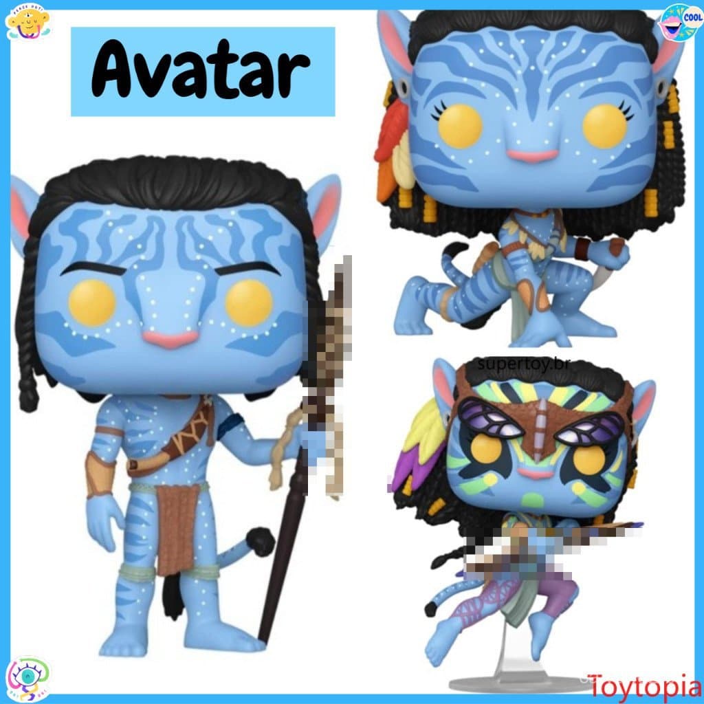 Avatar - Jake Sully 1321 Neytiri 1322 Neytiri de Batalha 1323 Boneco de Ação Figura de Ação 1D3P