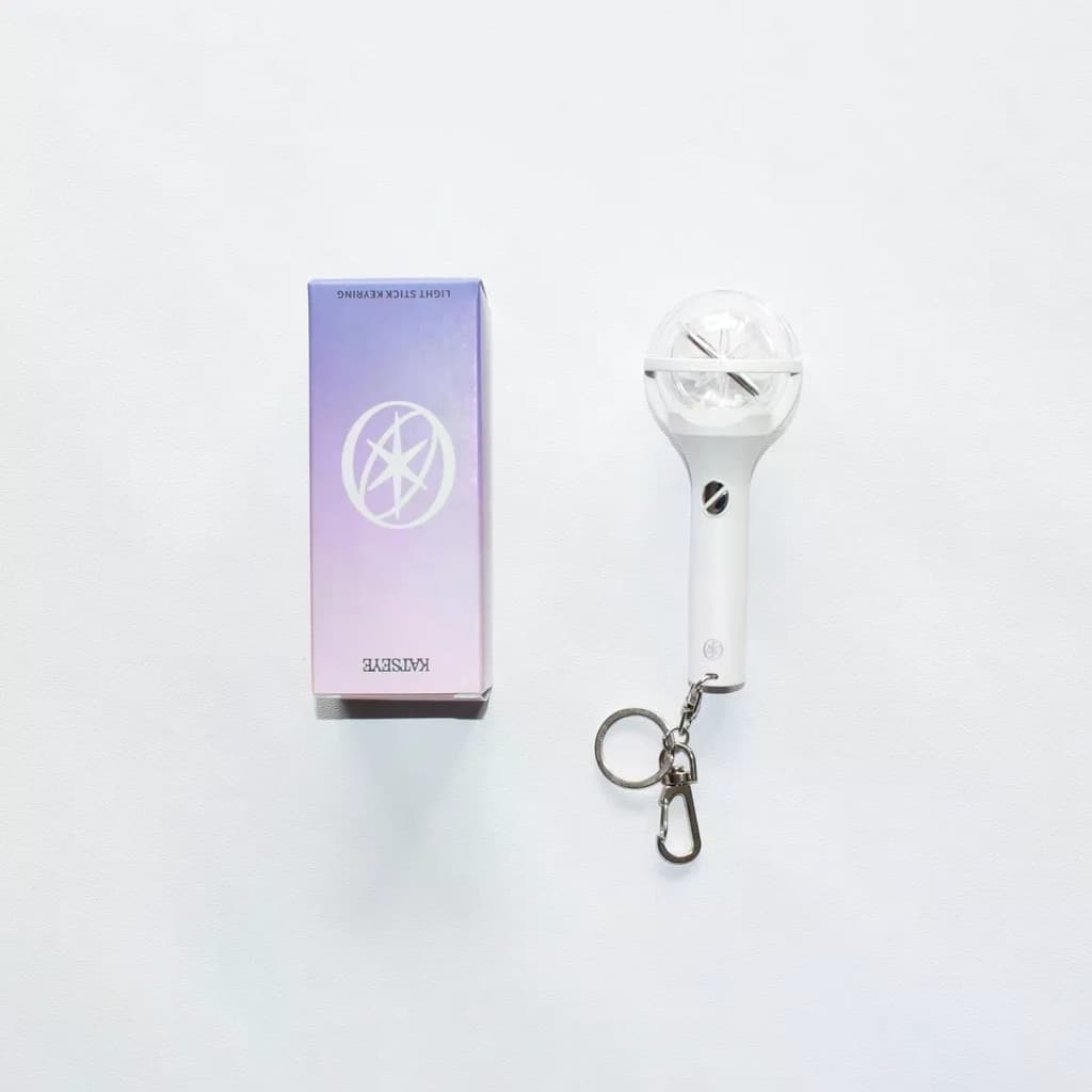 KATSEYE Mini Chave Oficial LIGHT stick Aid Chaveiro Pingente Luminoso