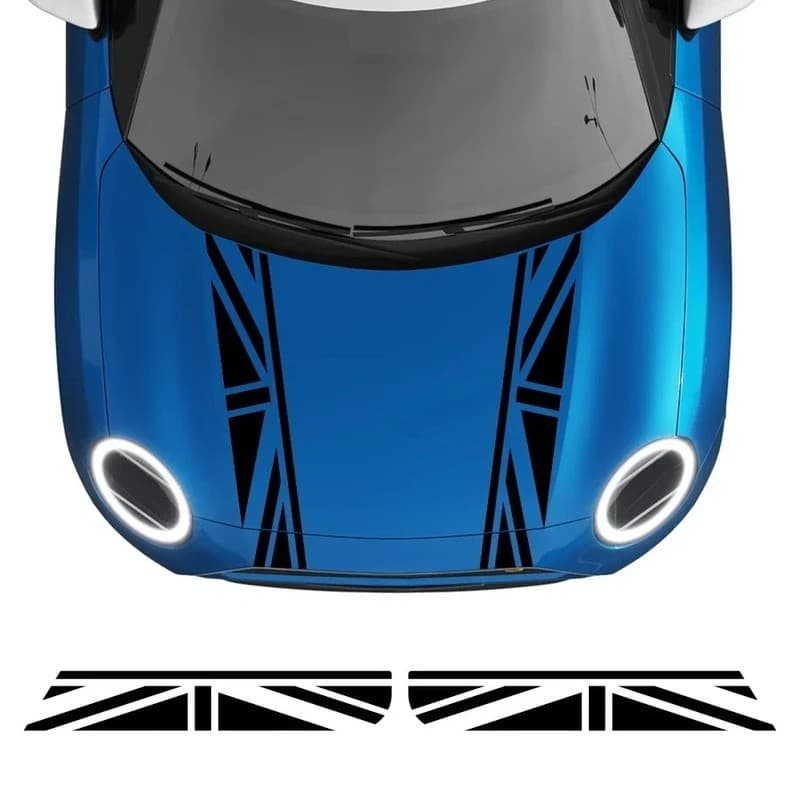 Capô Do Carro Listras Adesivos De Corrida Decalques Vinil Para MINI Cooper S R55 R56 F56 F55 F57 F60 R60 Countryman JCW
