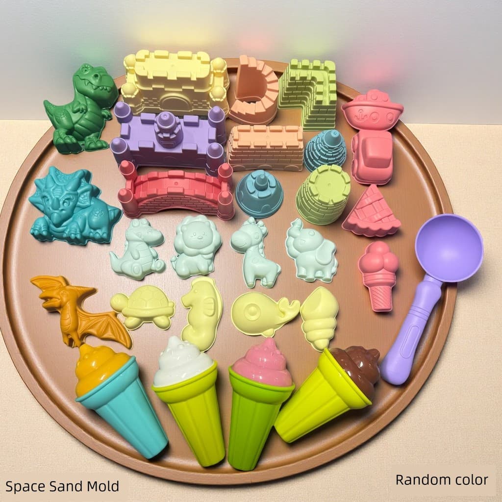 🔥 VENDA QUENTE 🔥 Brinquedos de Praia Brinquedos de Areia Presente para Criança Molde De Areia Para Espaço Infantil , F