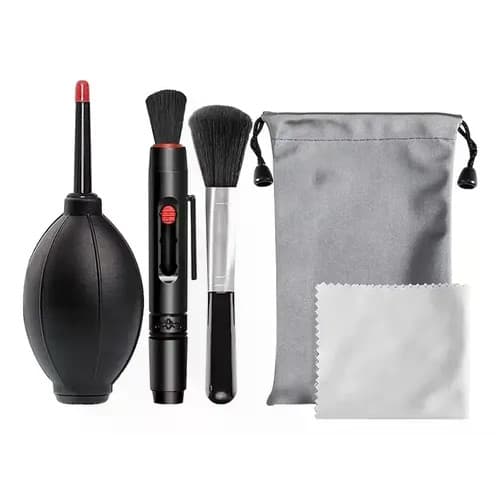 Kit Limpeza Fotográfica Camera Lentes Acessórios Reflex 5 em 1