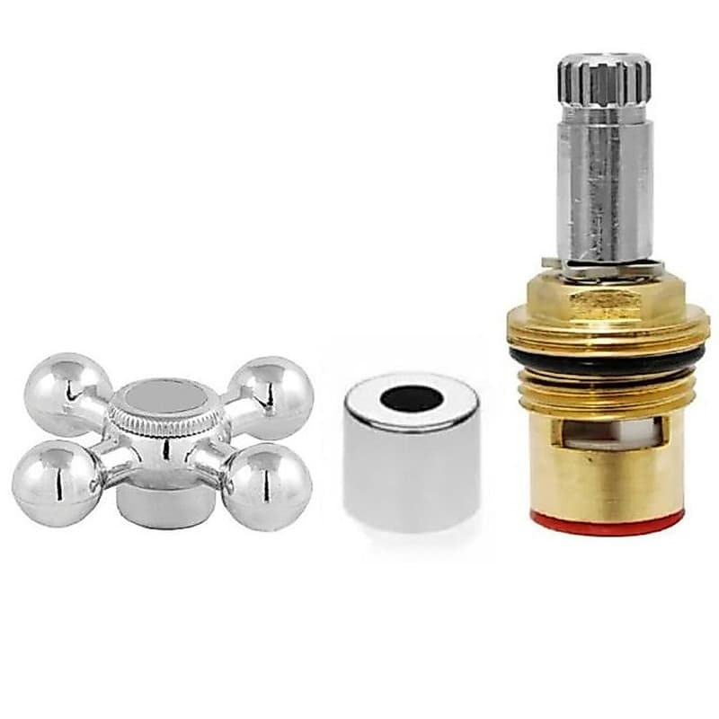 Reparo Para Torneira Kit Completo Em Metal 1/4 Volta Mecanismo Cerâmico Metal
