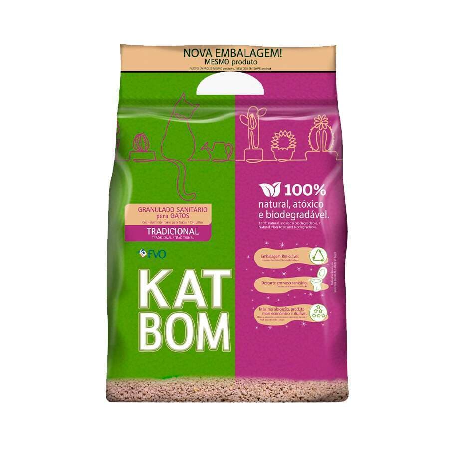 Areia Higiênica Katbom Natural Tradicional 3kg (Roxa)
