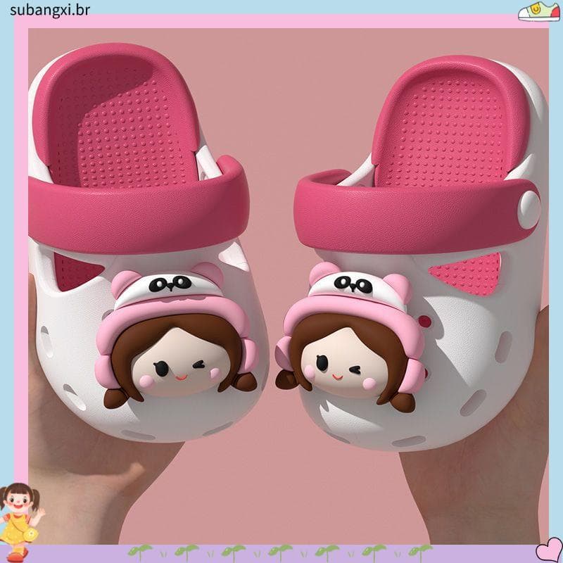 Crianças chinelos verão 2025 novo estilo antiderrapante desodorante 1-10 anos de idade bebê infantil buraco sapatos meni