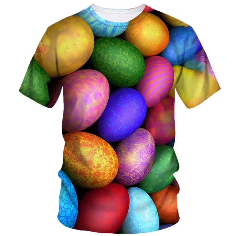 Verão Criativo Diversão Camiseta 3D Ovo Impressão Design Esporte De Secagem Rápida Respirável Das Mulheres Dos Homens Mo