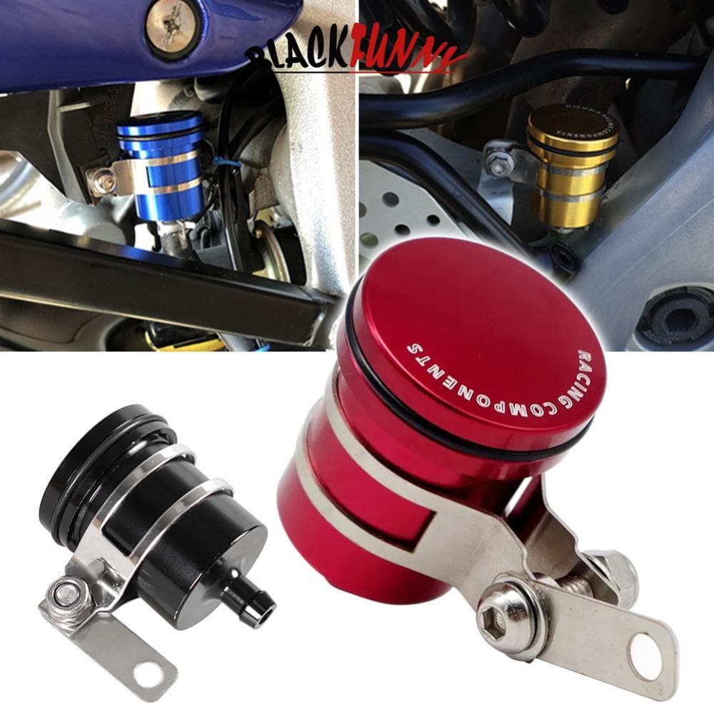 BLACKFUNNY Universal Liga De Alumínio Motocicleta Reservatório Fluido Freio Moto Tanque Embreagem Traseira Copo Óleo M2Y