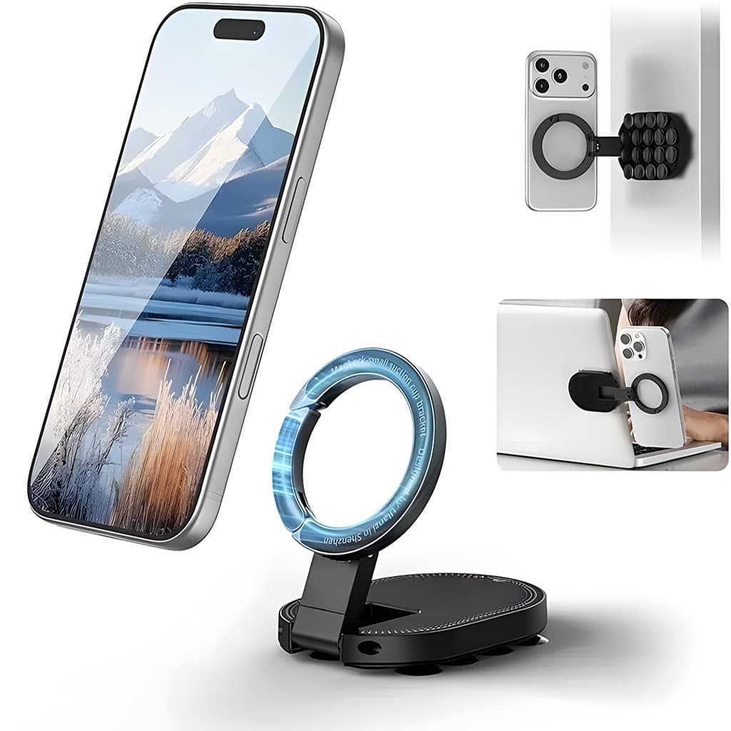 Suporte Magnético Para Ventosa Telefone 360 ° Giratório Portátil Magsafe