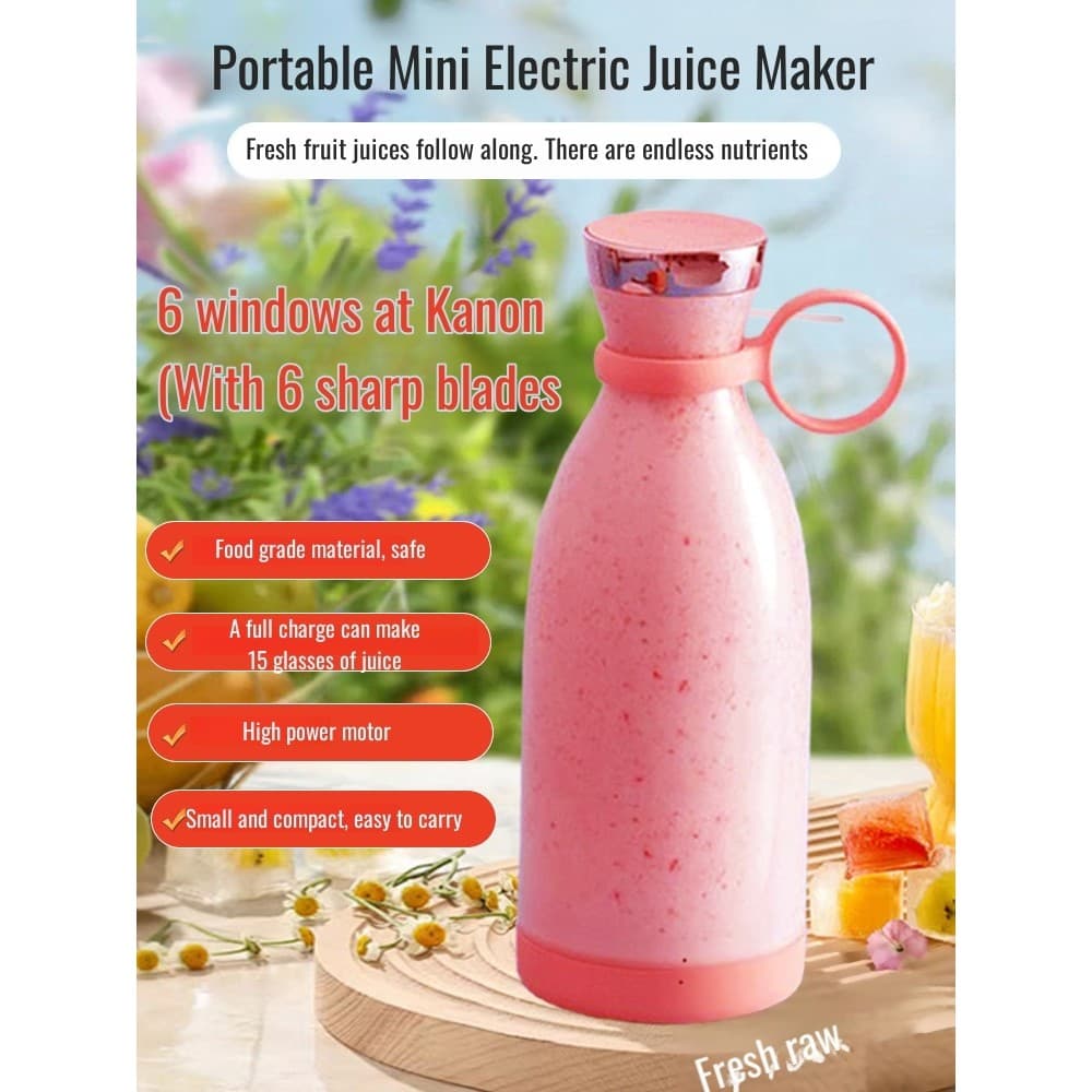 [Fácil de Usar] SL-Travel Mini Electric Juicer Cup / Mini Liquidificador / Copo de Sucos Portátil / Liquidificador Elétr