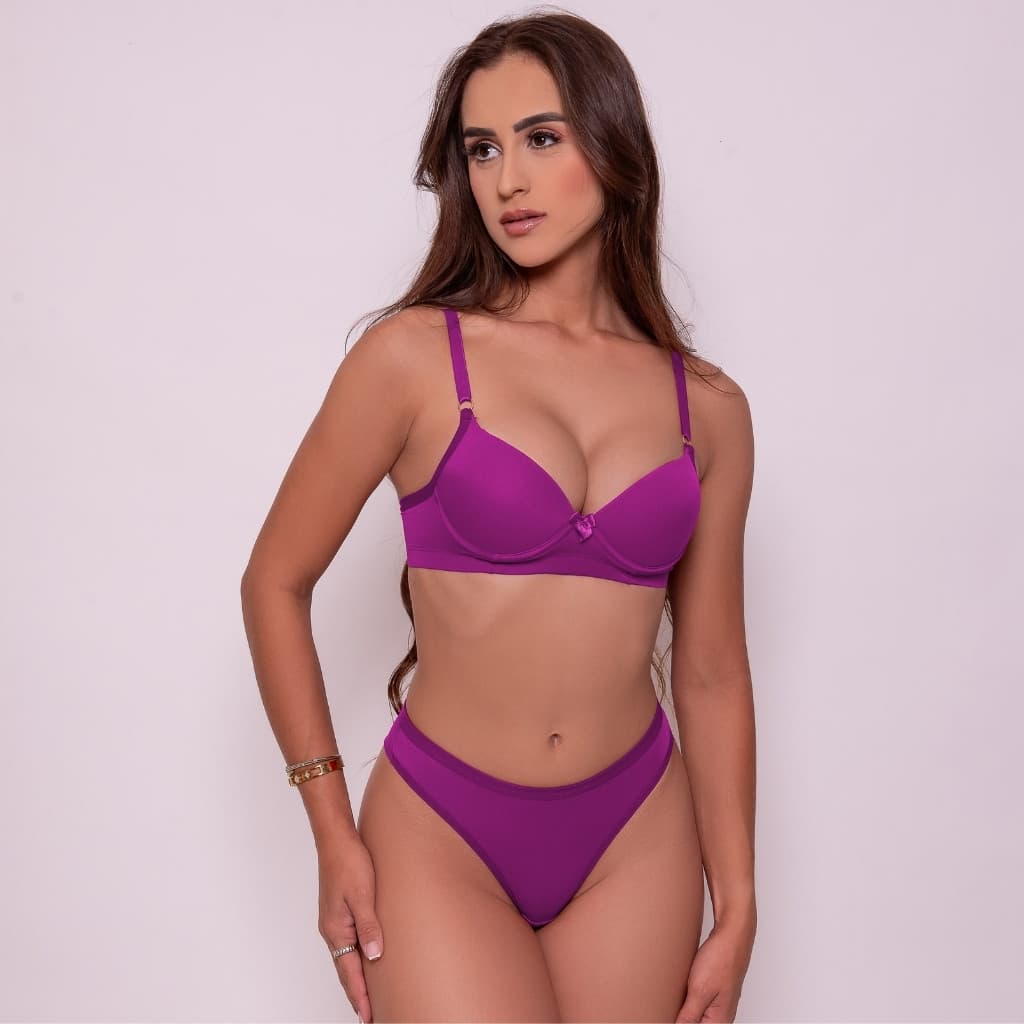 CONJUNTO BASICO POLIAMIDA FIO AMETISTA