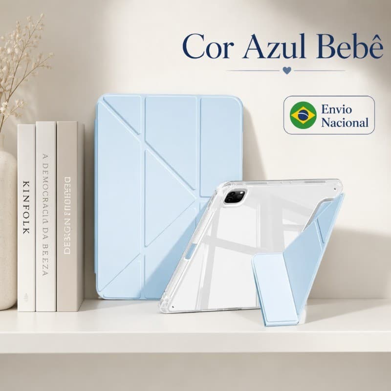 Compatível iPad 10 A16 Air 4 5 Pro 11 Capinha Barata Origami com Porta Lápis – Melhor Custo