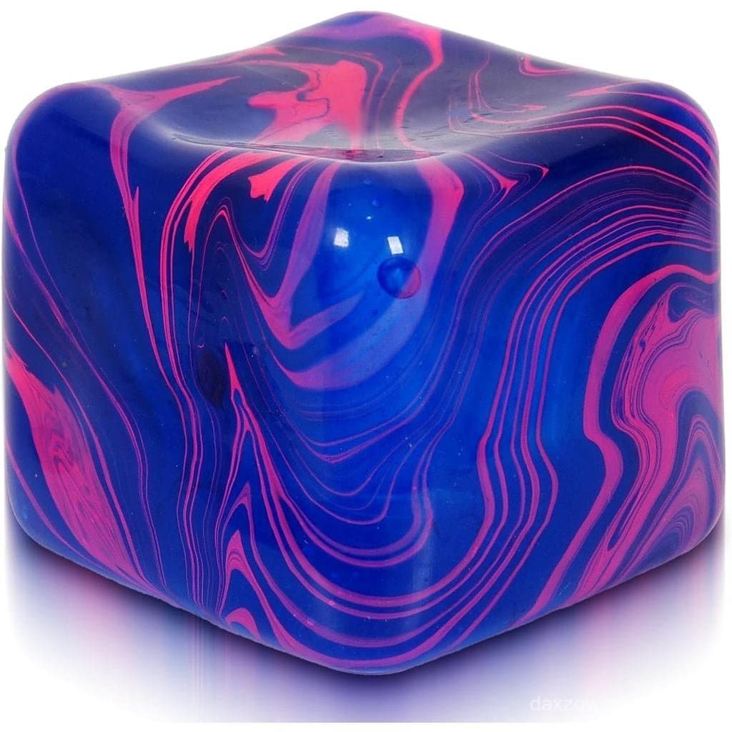 Cubo Anti-Stress de Tamanho Adulto 2,76 polegadas/7cm – Maior que os Cubos Mini Squishy, Brinquedo Sensorial de Retorno