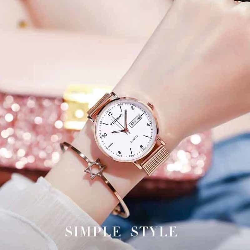 Movimento totalmente automático luminoso à prova dwaterproof água calendário relógio feminino masculino estudante versão